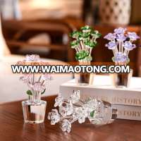 New Design Glass Crystal Flower Model Wedding party favor