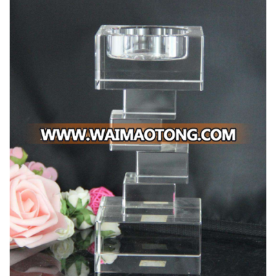 desktop table decoration crystal candle holder