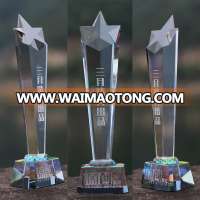 Wholesale Star Shaped Crystal Glass Business Award Plaques