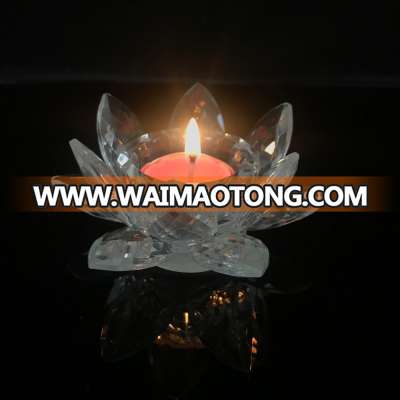 Small Wedding Centerpiece Crystal Lotus Candle Holder